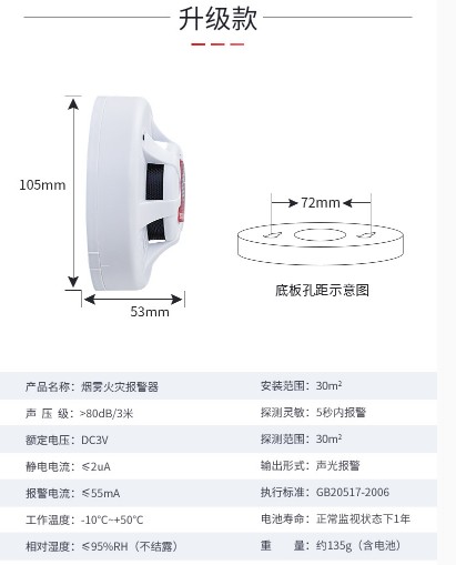 火災(zāi)煙霧報(bào)警器 火災(zāi)煙霧報(bào)警器